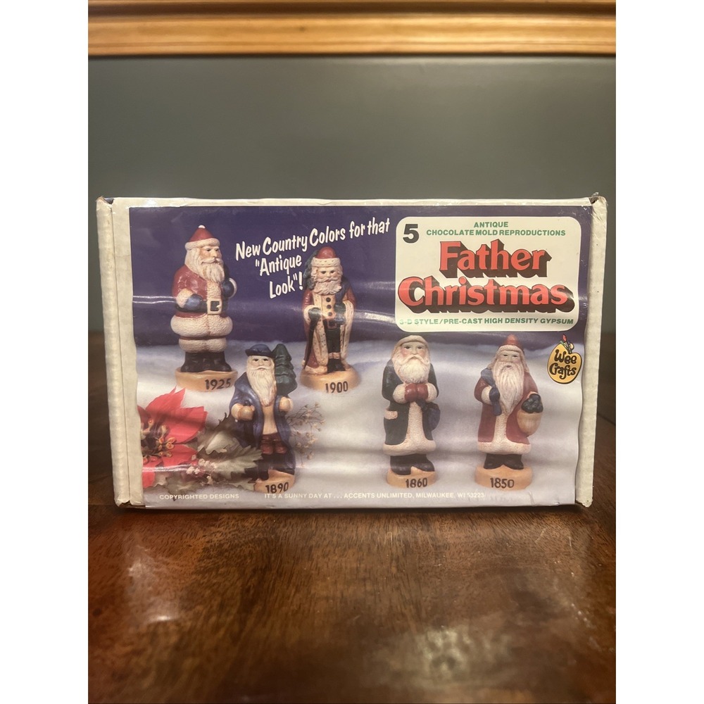 New Sealed Father Christmas Wee Crafts Vintage Chocolate Mold 3D Painting‎ Craft